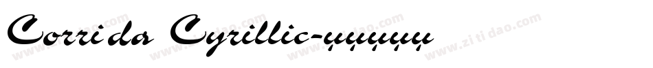 Corrida Cyrillic字体转换